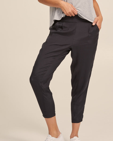 Smart Post Pregnancy Pants - Washed Black – Peachymama